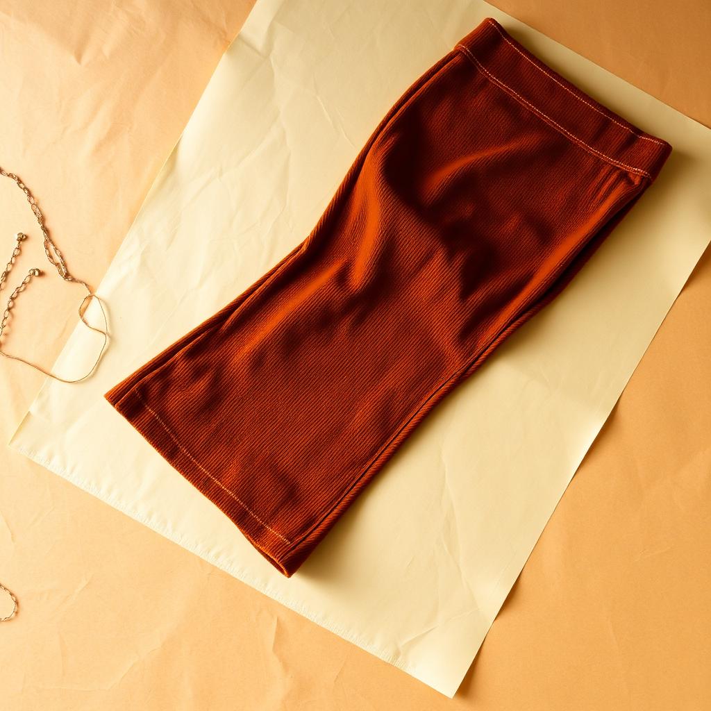 Rust Corduroy Flare Pants — pants, 70s (photo 1)