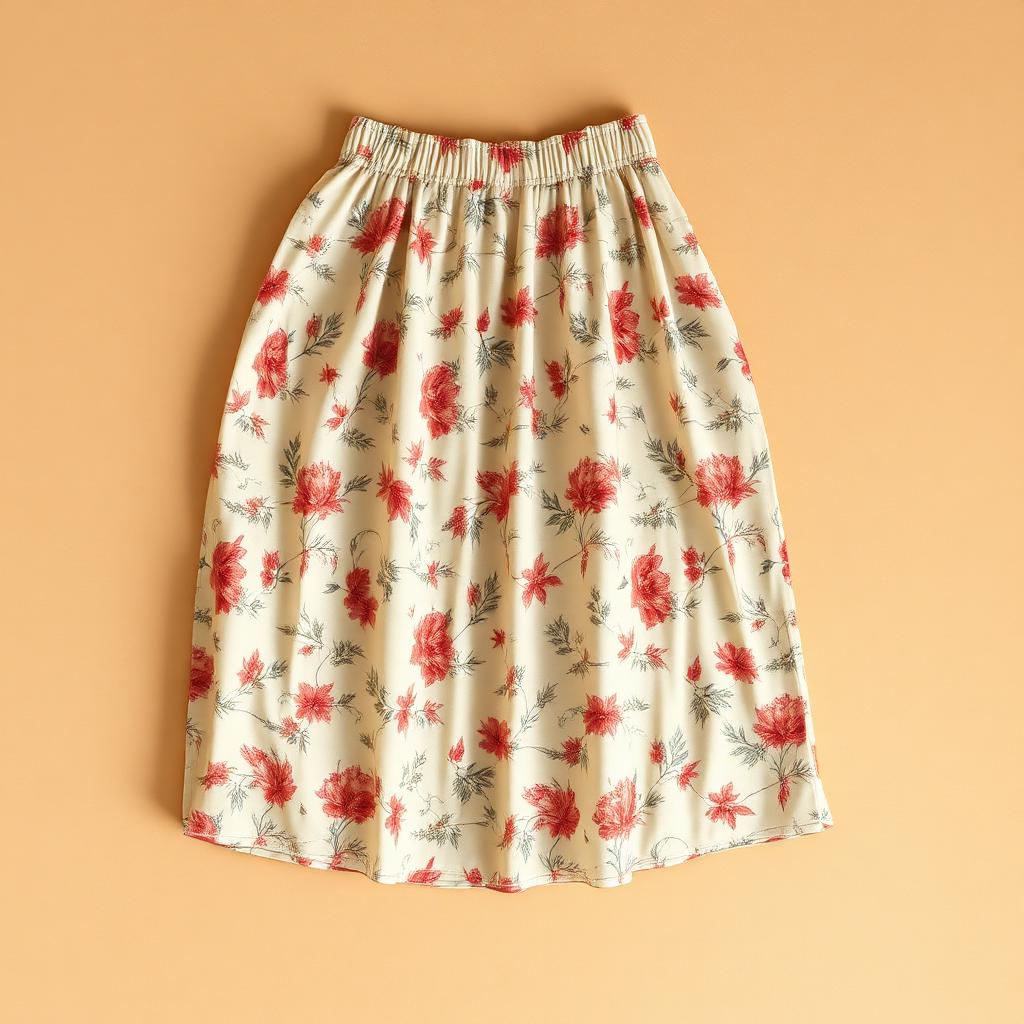 Cottage Floral Midi Skirt — skirt, 90s (photo 1)