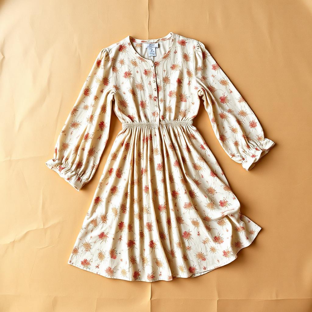 70s Floral Prairie Dress — dress, 70s (photo 1)