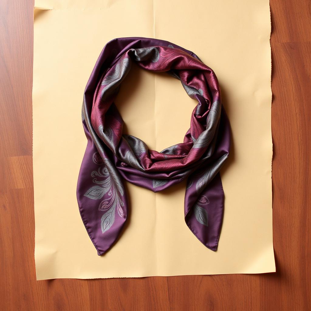 Vintage Paisley Silk Scarf — accessory, 70s (photo 1)