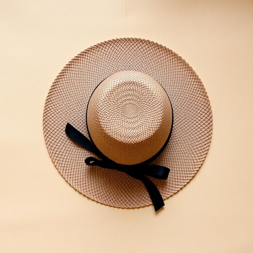 Wide-Brim Straw Sun Hat — accessory, 70s (photo 1)
