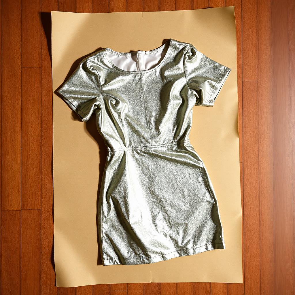 Y2K Metallic Mini Dress — dress, Y2K (photo 1)